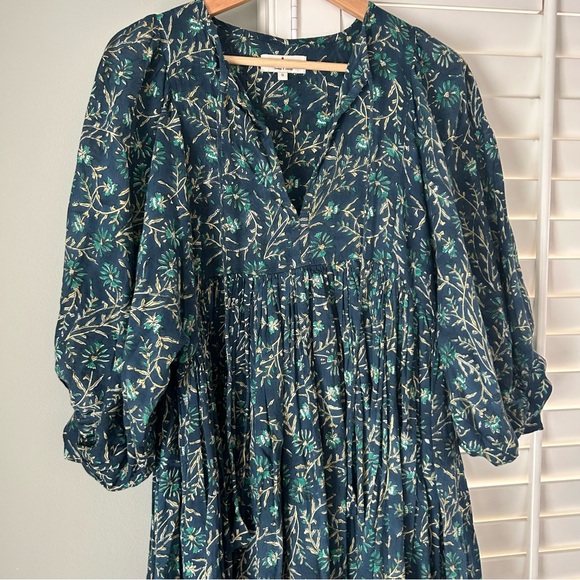 Indian block print cotton dress - Picture 2 of 4